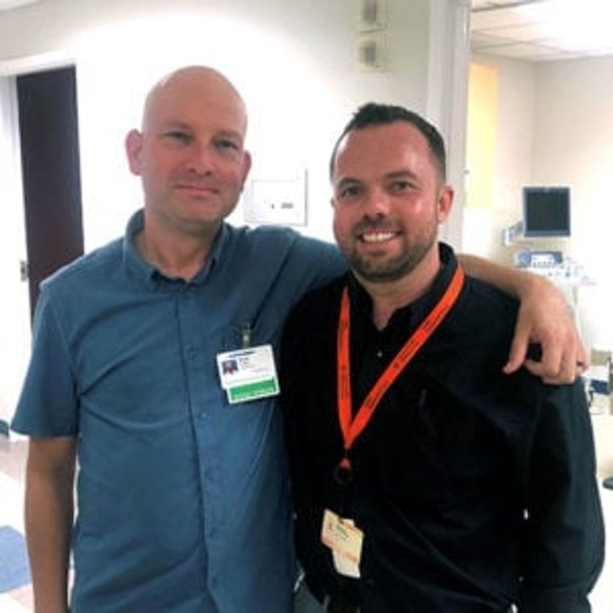 Scott Elliott with Dr. Nathan Tholle