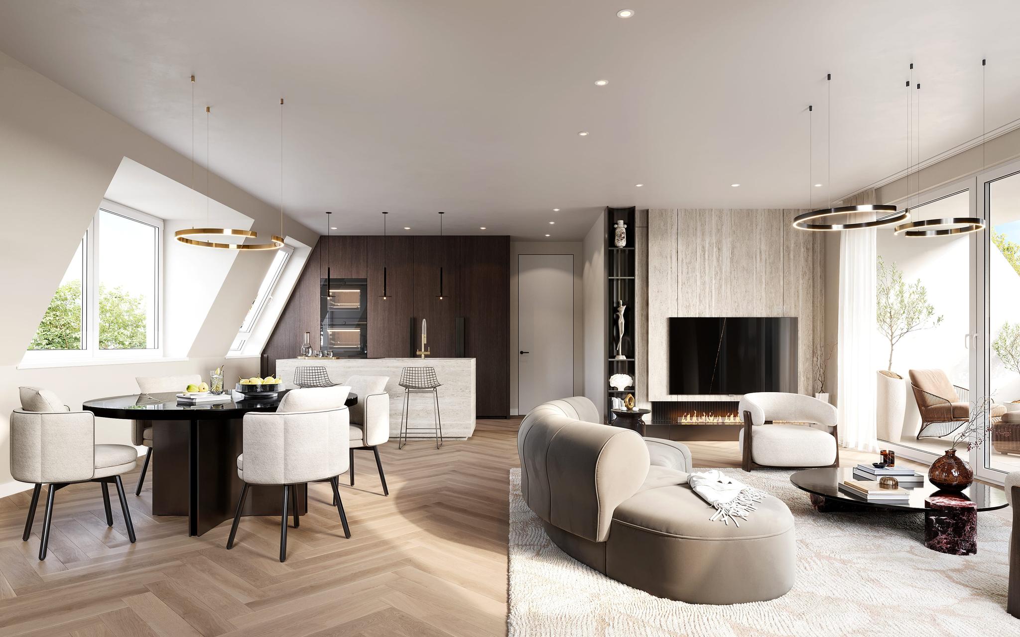 Romanstraße: interior visualization 01