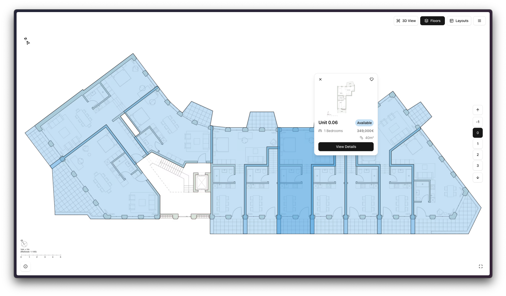 Detaillierte Floor Plans