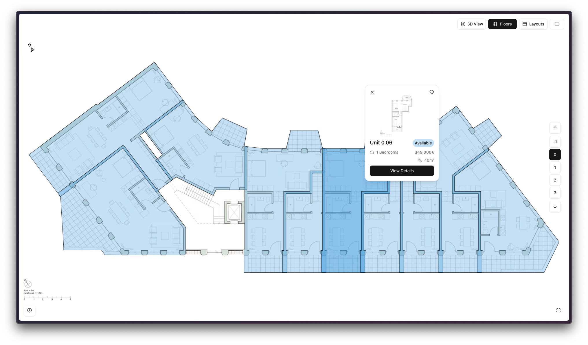 Detaillierte Floor Plans