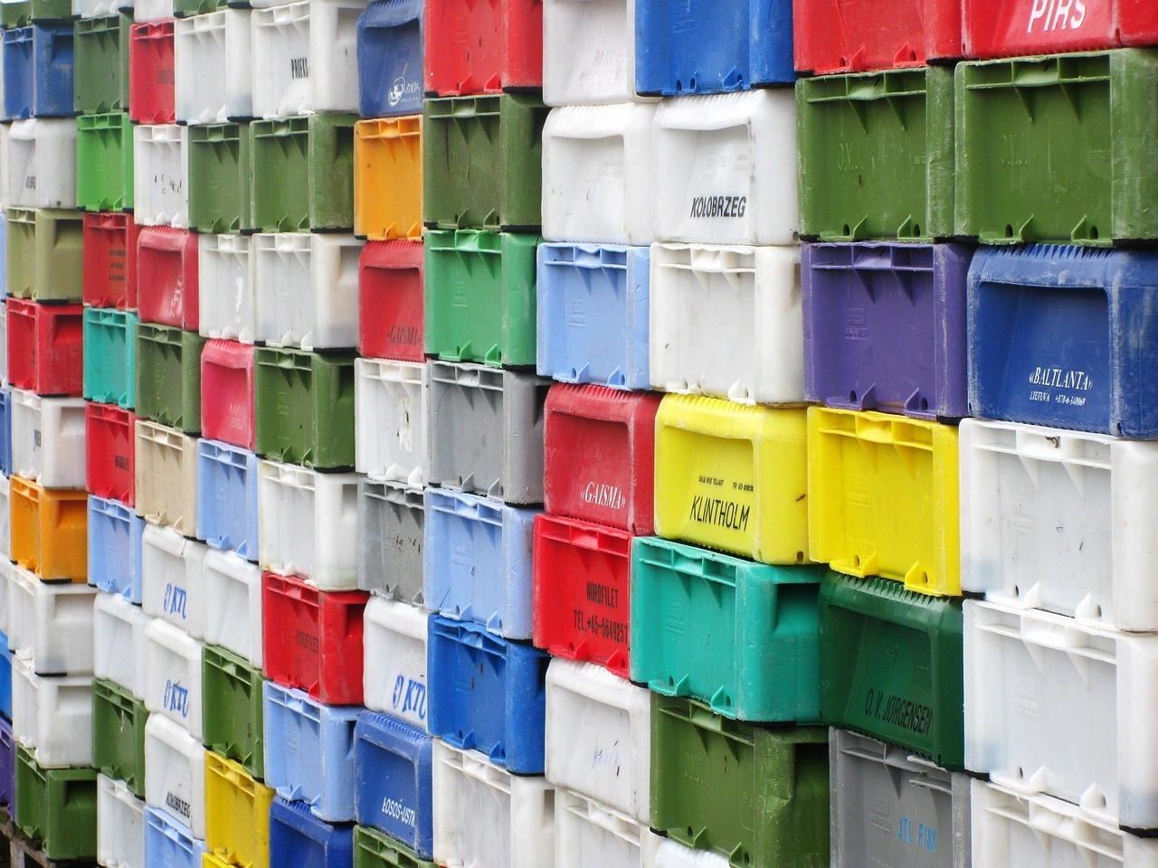Boxes neatly stacked