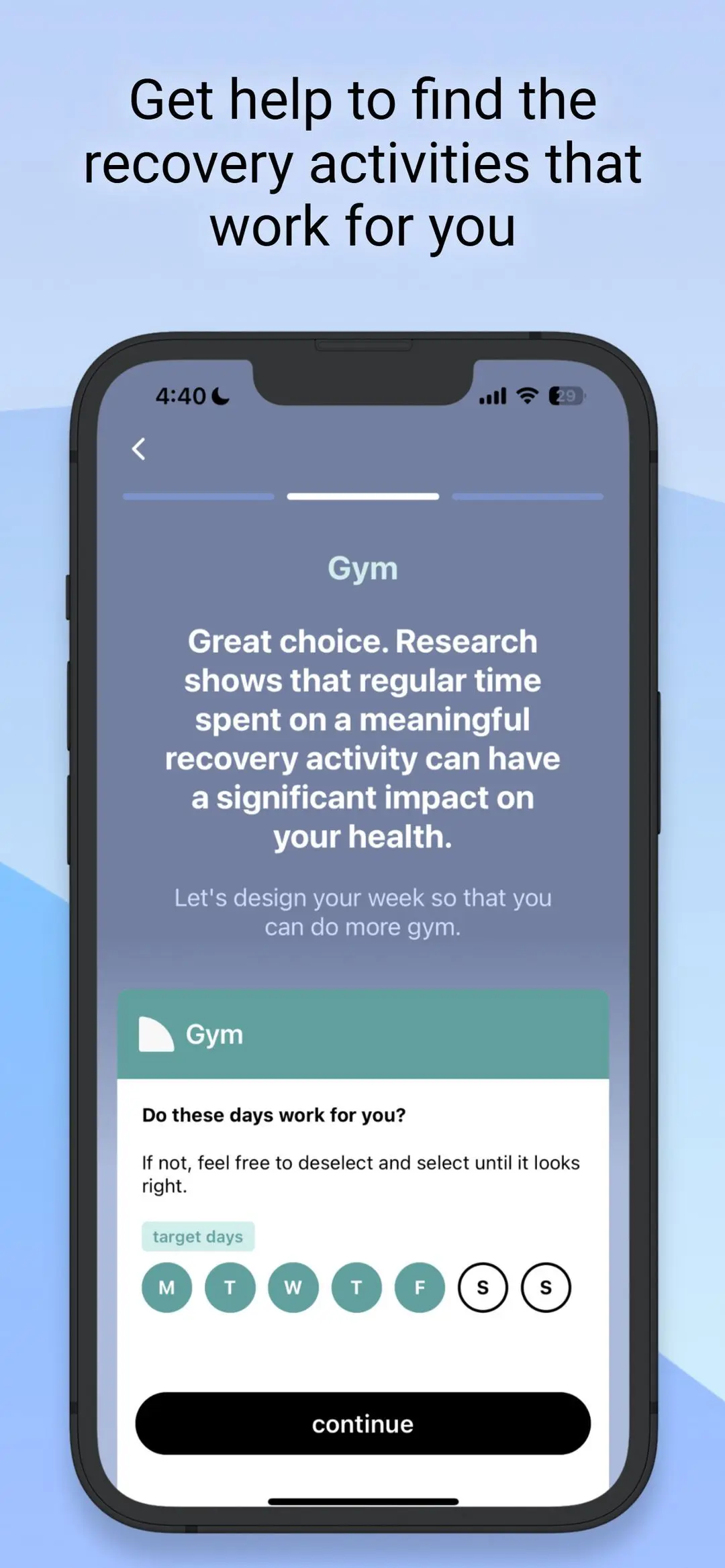 Get help to find the recovery activities that work for you
