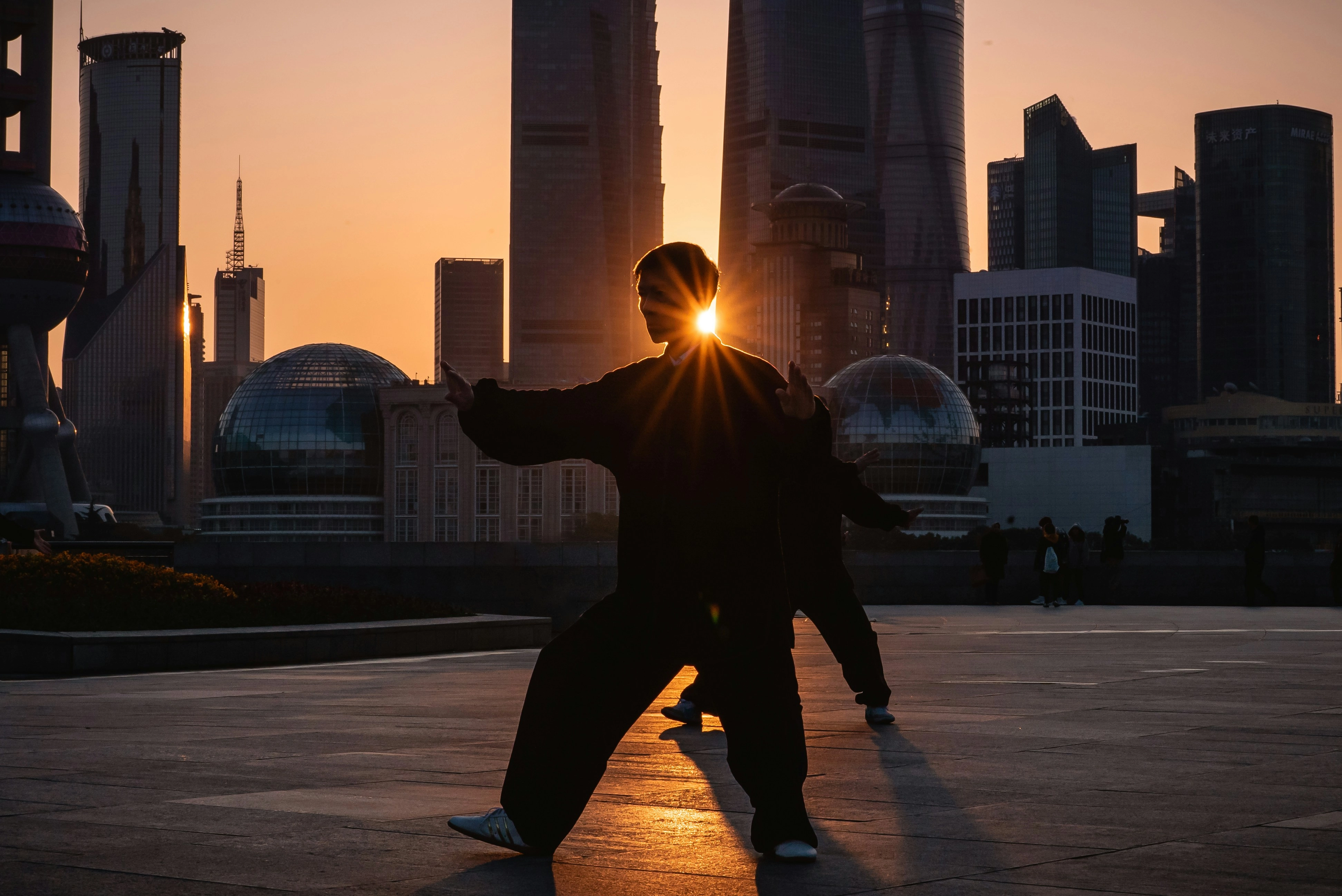 Tai chi at sunrise