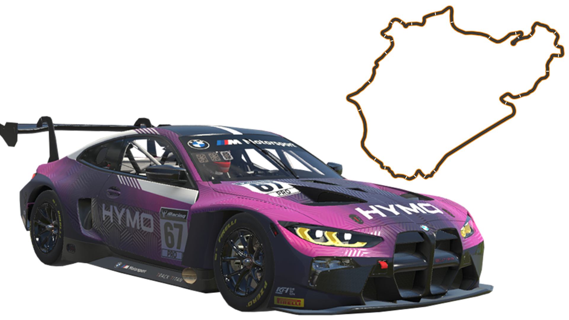 BMW M4 GT3 (GTS) Nurburgring Combined E-Sports Setup
