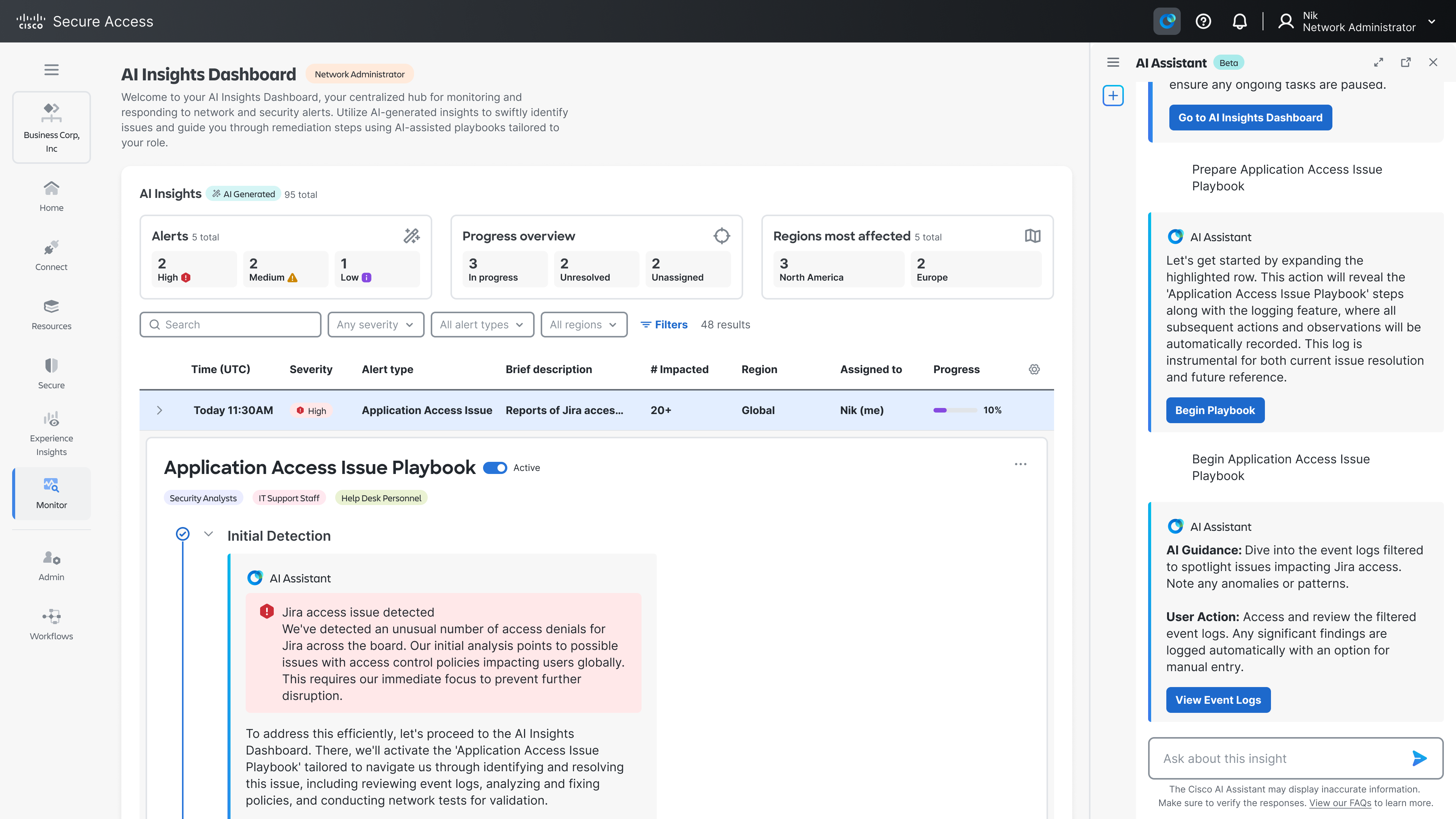 let AI review the event logs to summarize