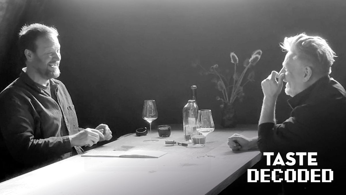 Rankin and Benedict Johnson discussing taste and instinct for Ourglass Taste Decoded series