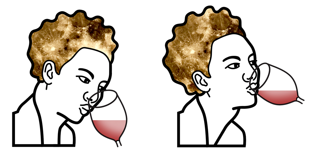 smelling and tasting wine