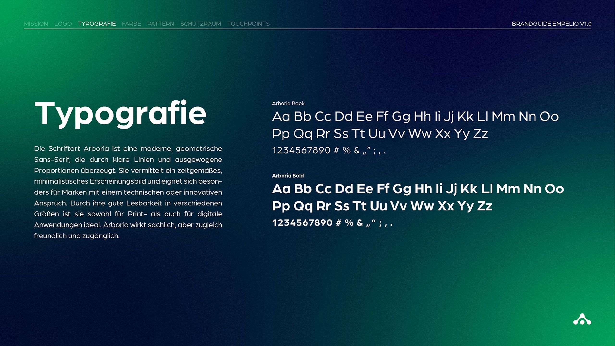 empelio brandguide typografie