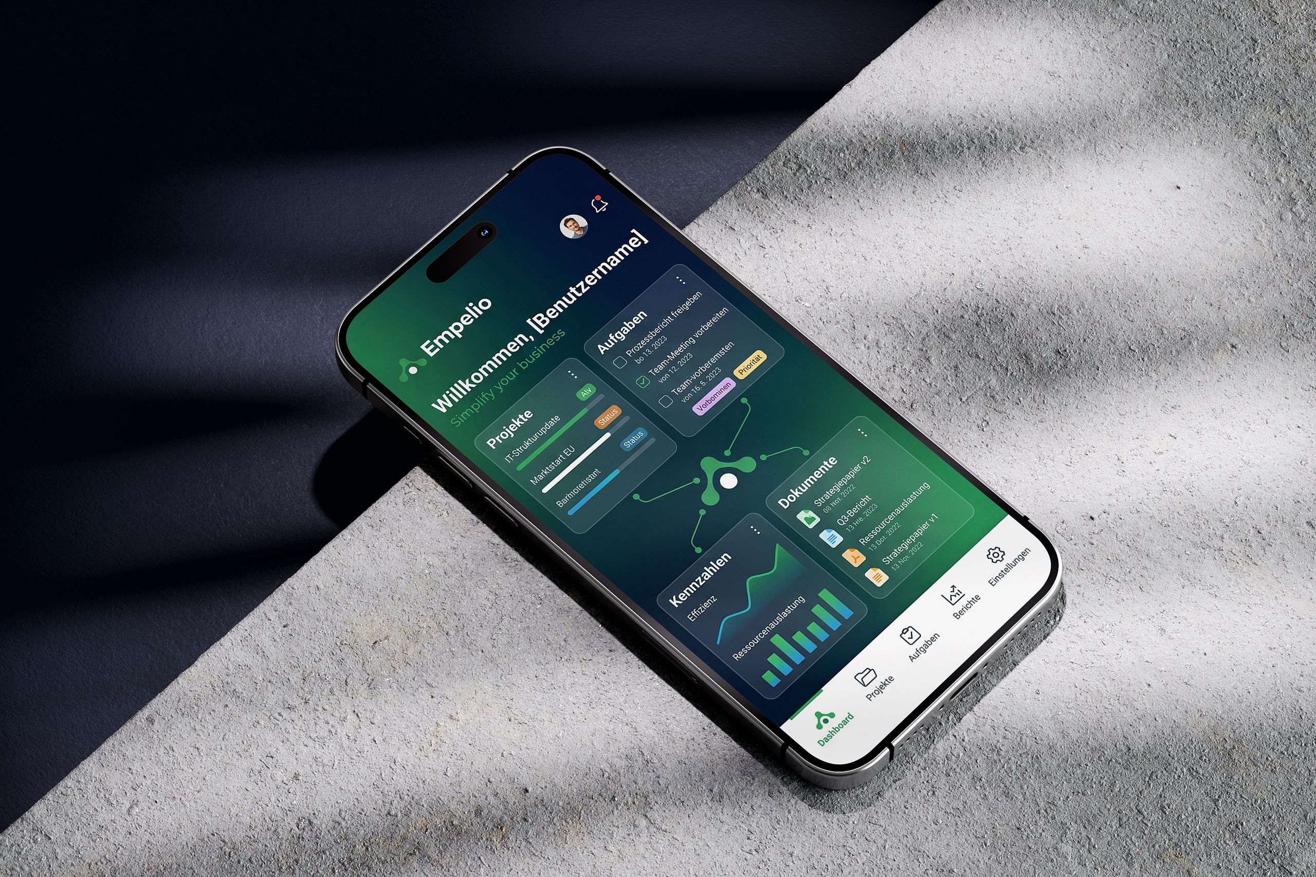 empelio handy app mockup