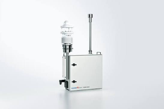 Air-quality monitoring instrument measuring particulate matter