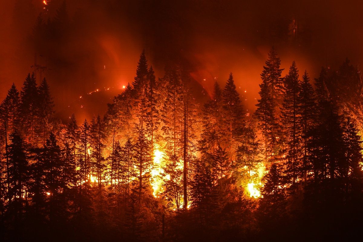 Forest-fire smoke affecting air quality in Nepal