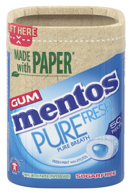 Mentos Gum Pure Fresh Paperboard Freshmint | Mentos UK