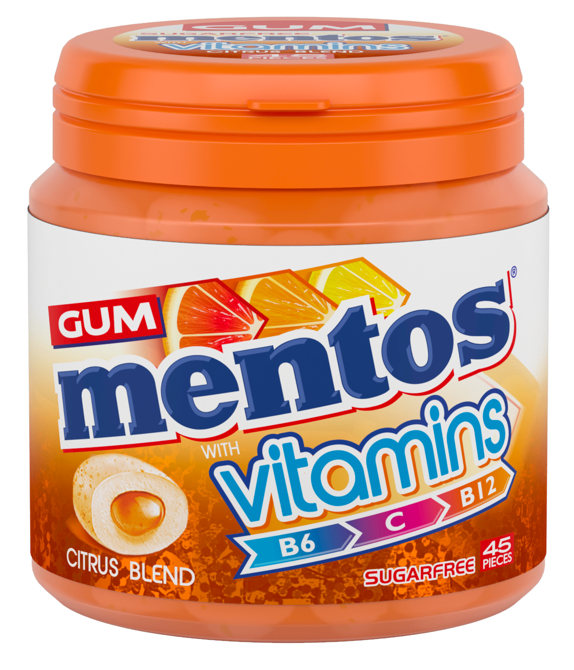 Mentos Citrus Vitamin Gum