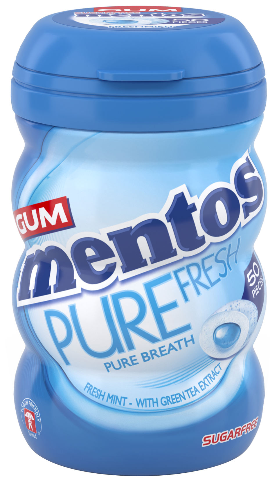 Mentos Pure Fresh Gum Freshmint Bottle