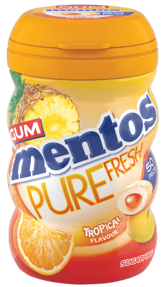 Mentos Pure Fresh Gum Tropical Bottle