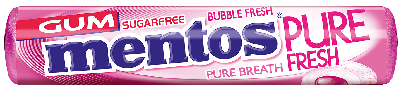 Mentos Pure Fresh Gum Bubble Fresh Roll