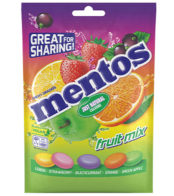 Mentos Fruit Mix Sharing Bag