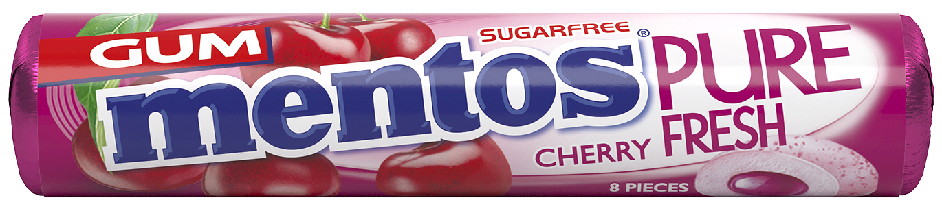 Mentos Pure Fresh Gum Cherry Roll