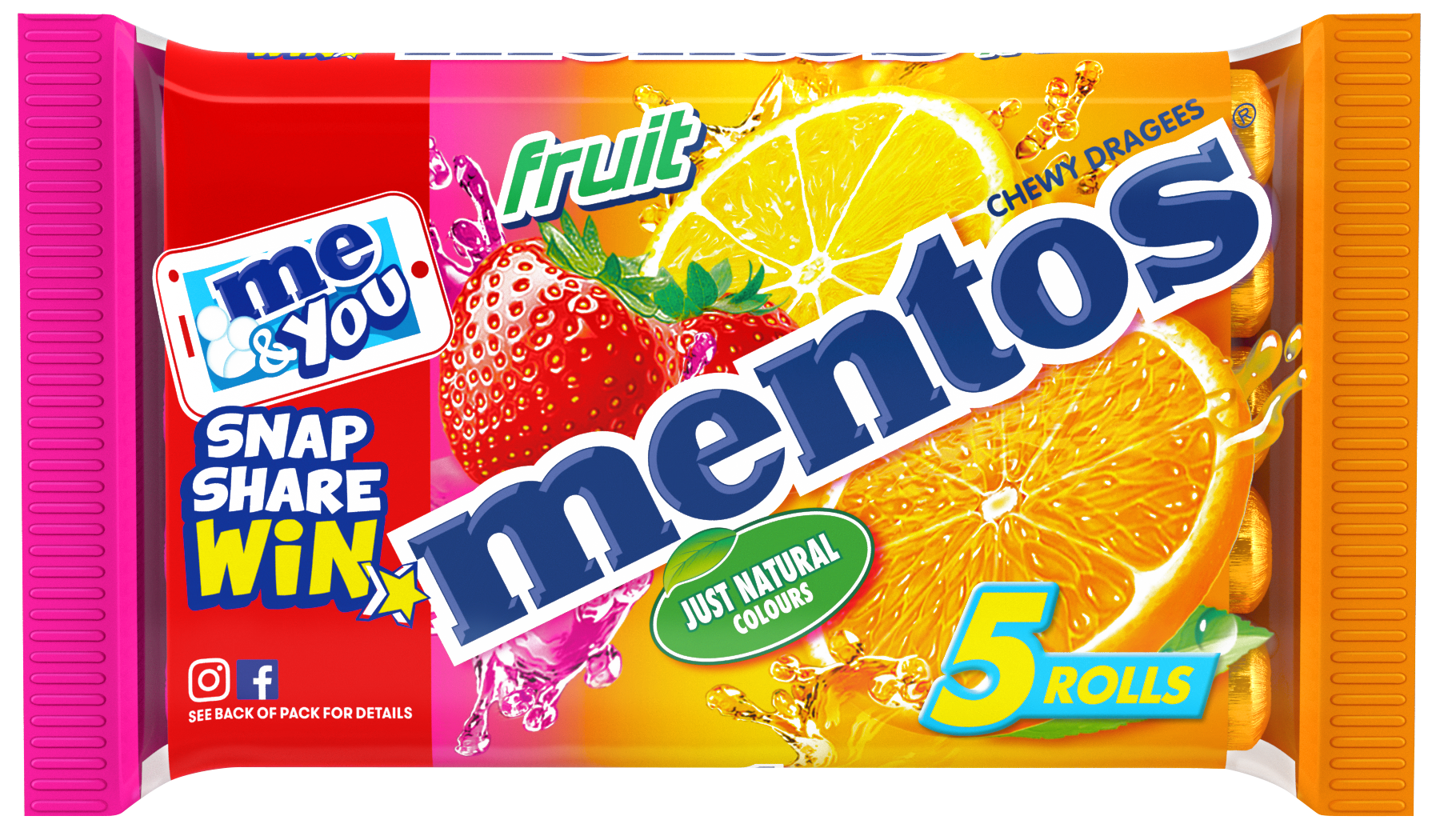 Mentos Fruit 5 Pack