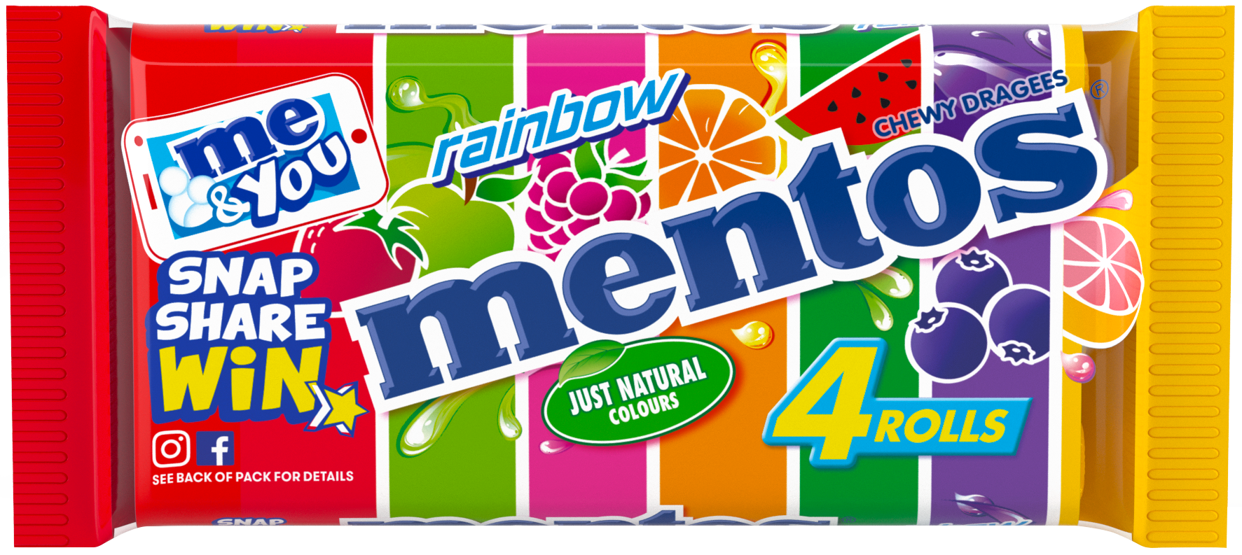 Mentos Rainbow 4 Pack