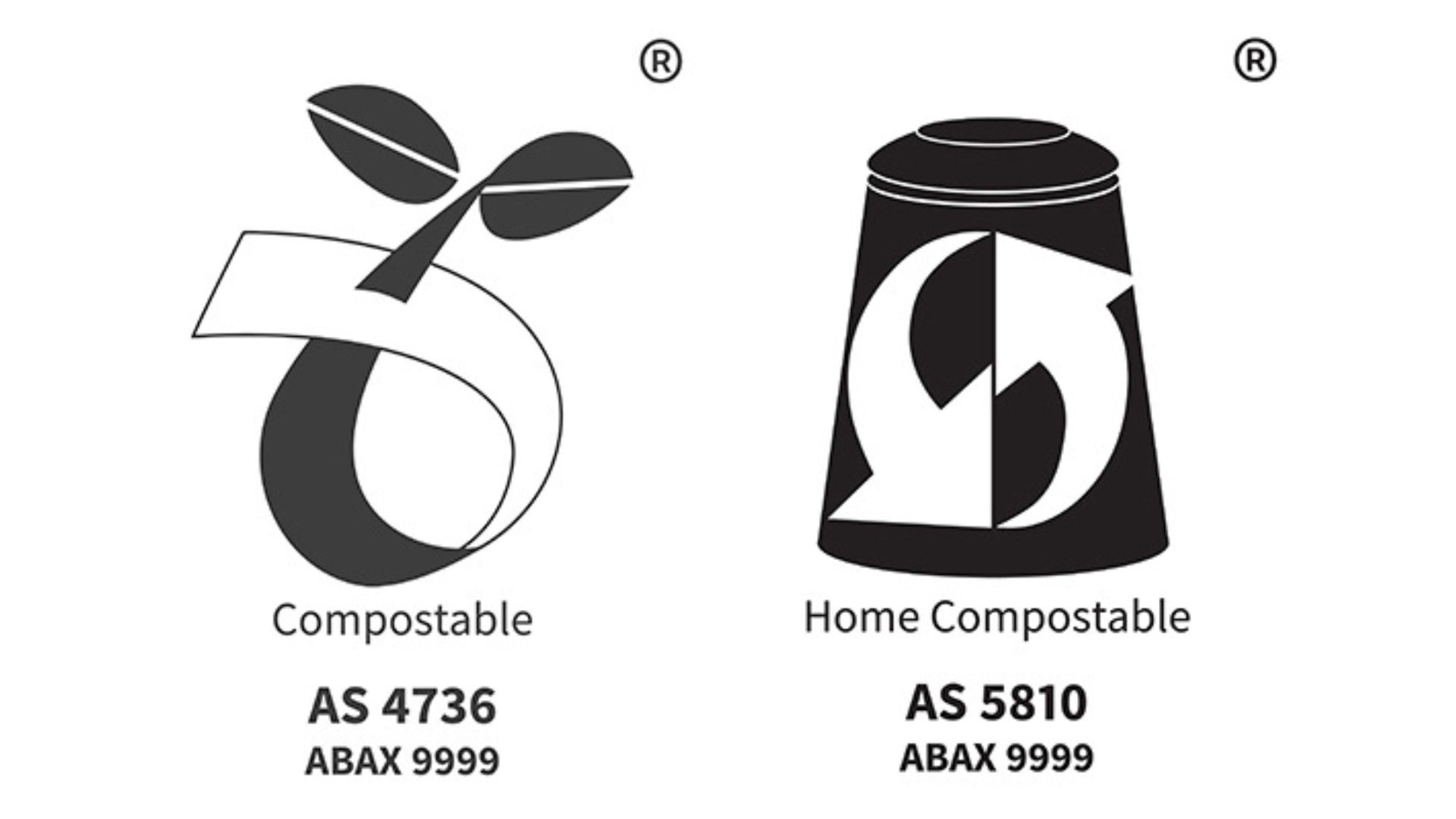 Compostable logos