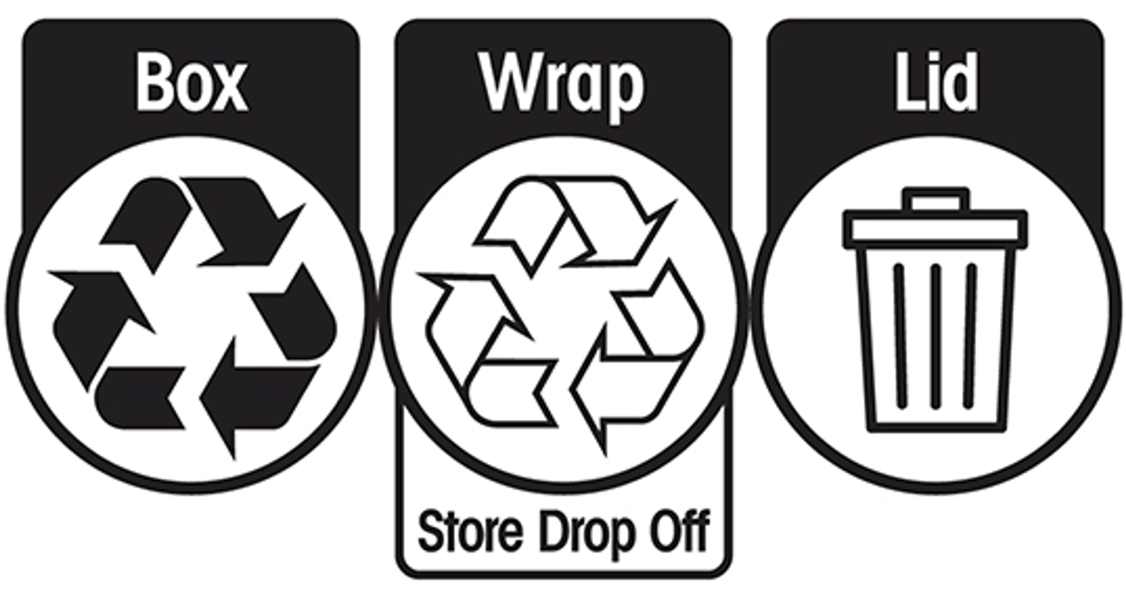 Set of recycling logos