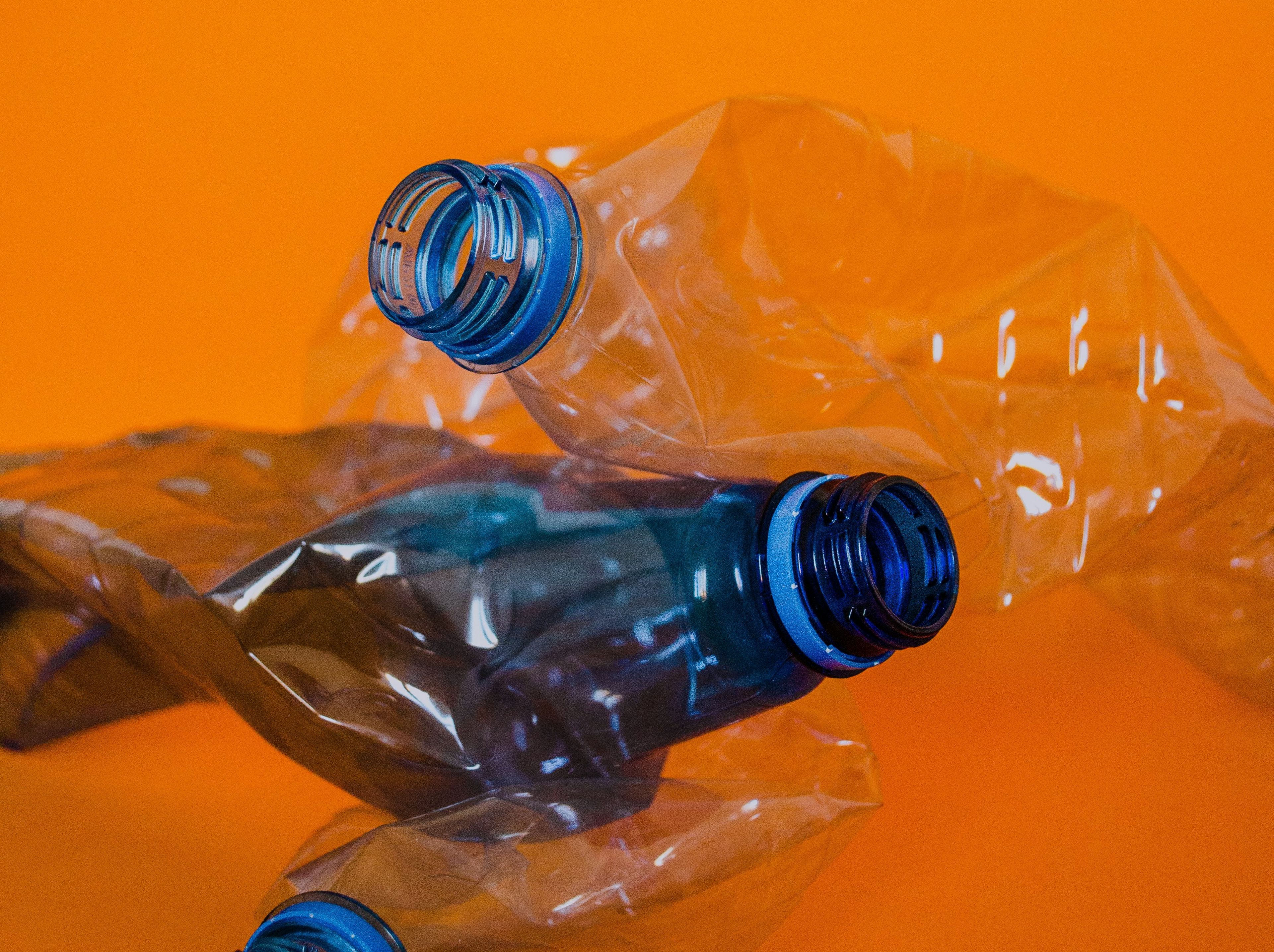 Empty plastic bottles