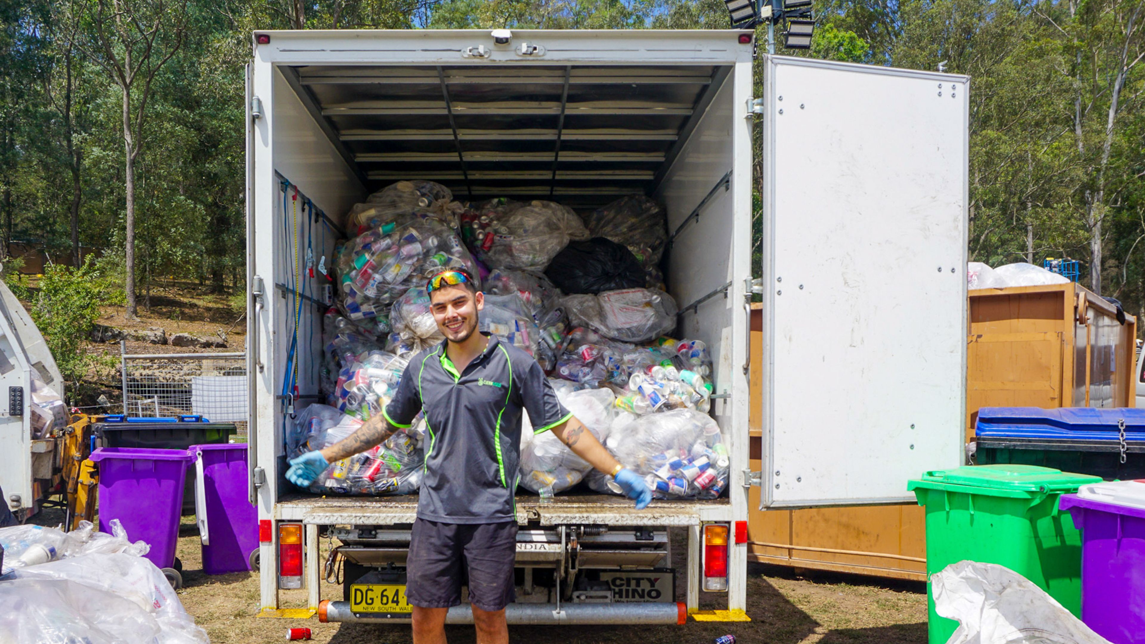 Waste Collection - City Return and Earn picking up Drink Containers 