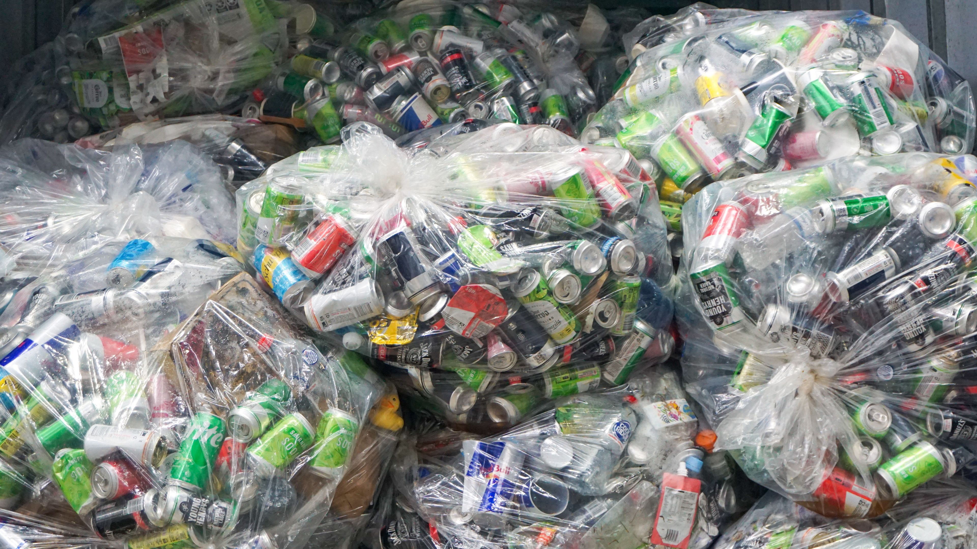 Bags of Cans and Bottles
