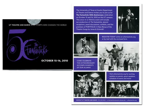 "The Fantasticks" 50th anniversary UT Theatre and Dance celebration, October 15–16, 2010