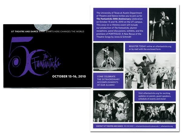 "The Fantasticks" 50th anniversary UT Theatre and Dance celebration, October 15–16, 2010