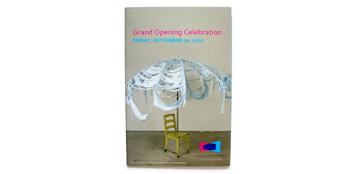 Invitation card reading “Grand Opening Celebration, Friday, September 24, 2010”