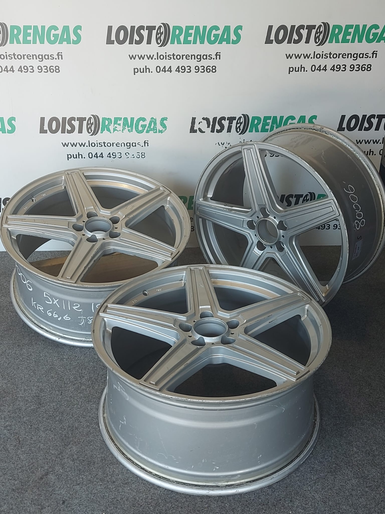 5x112 R19 kr66,6 J8,5 et48 alumiinivanteet