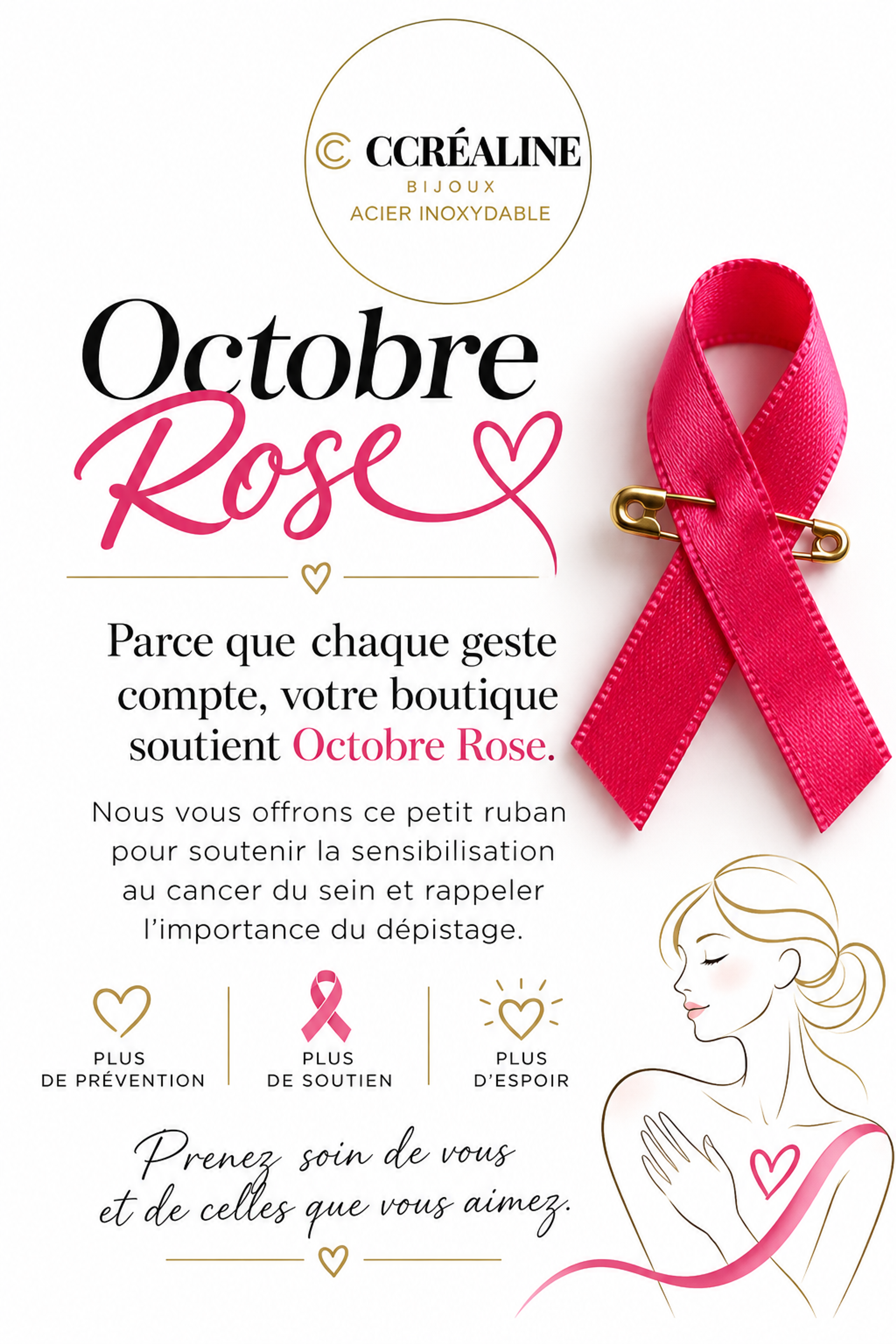C'CREALINE soutient Octobre Rose