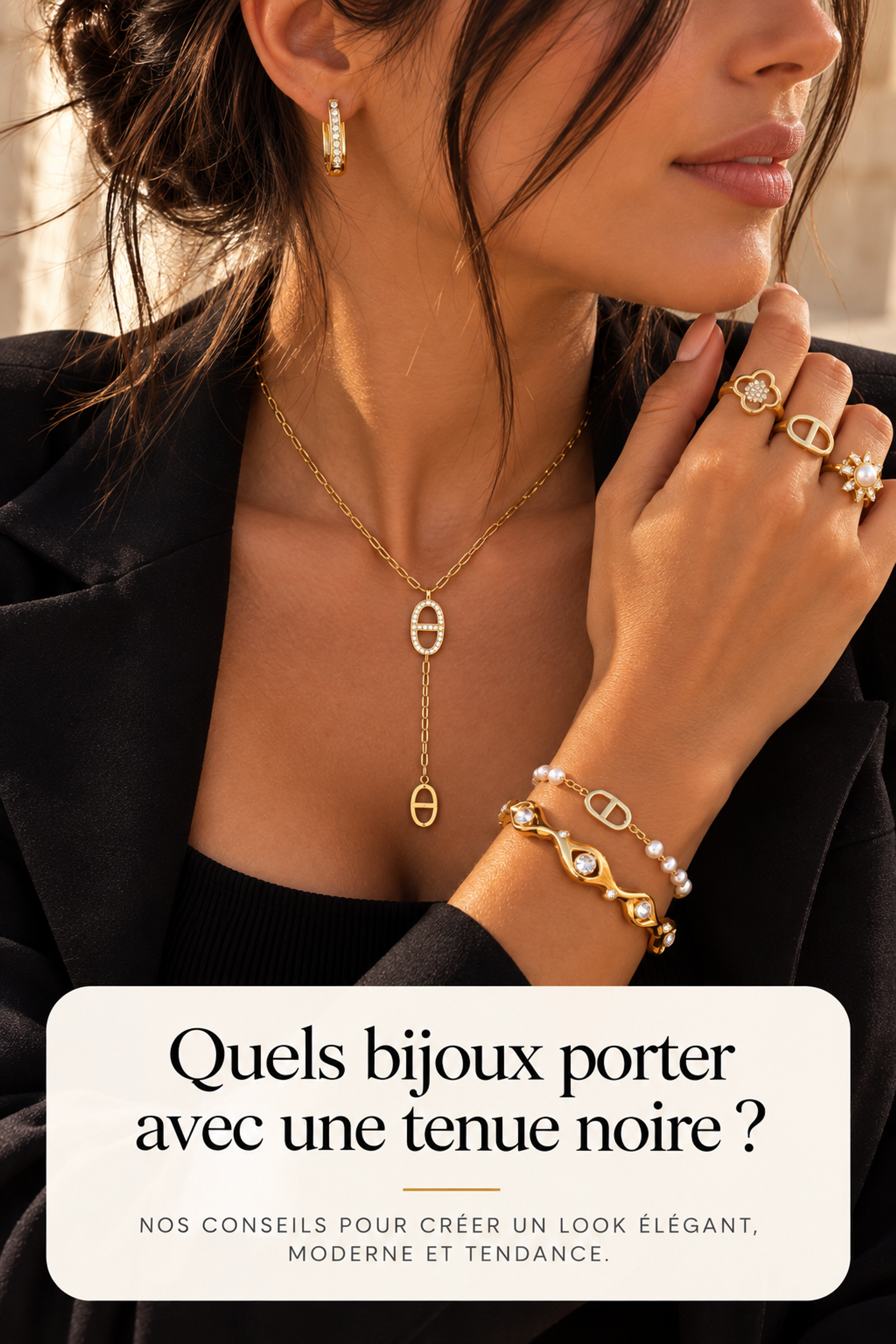 Quels bijoux porter avec une tenue noire ?