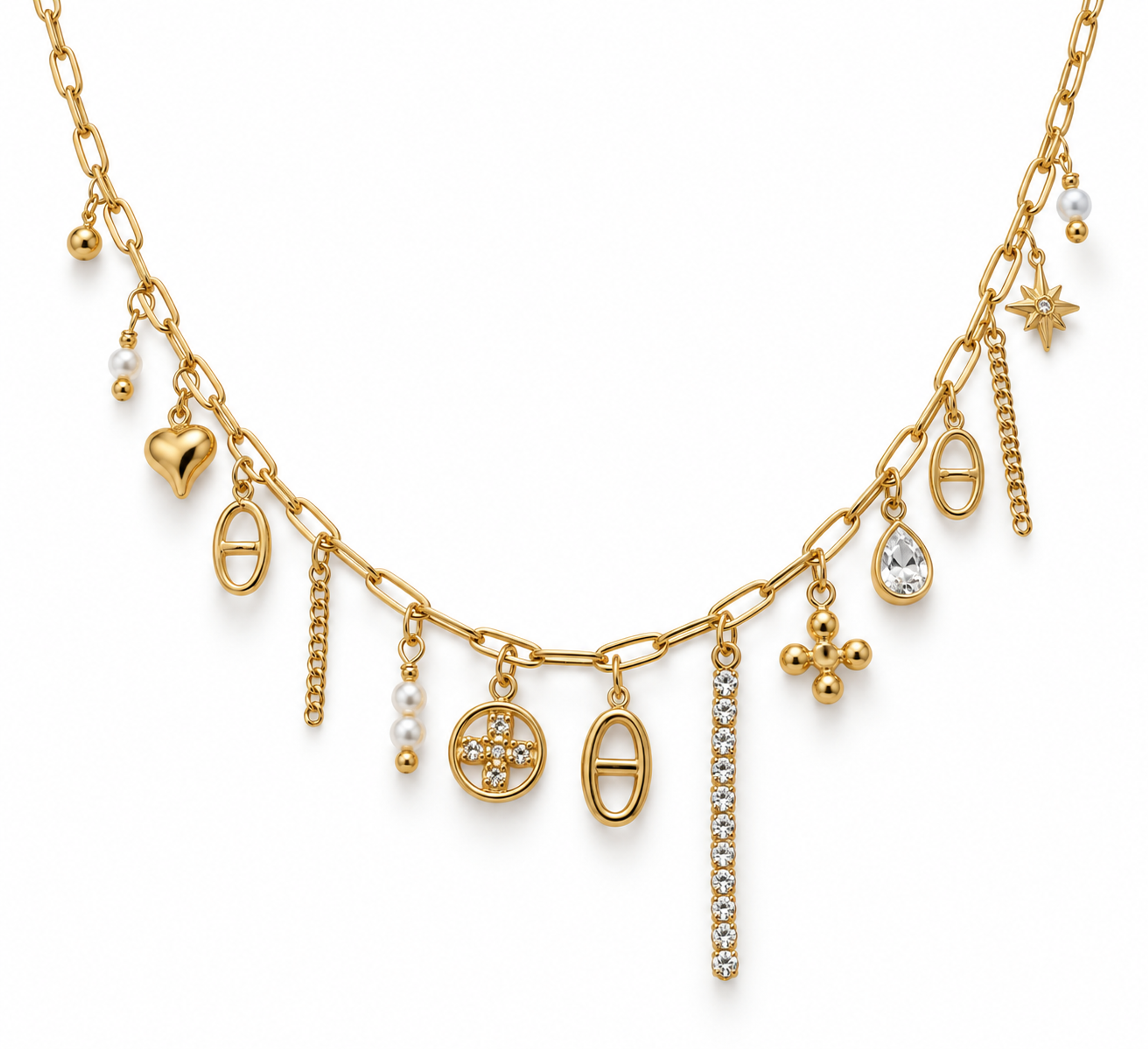 Collier charms RUBIS