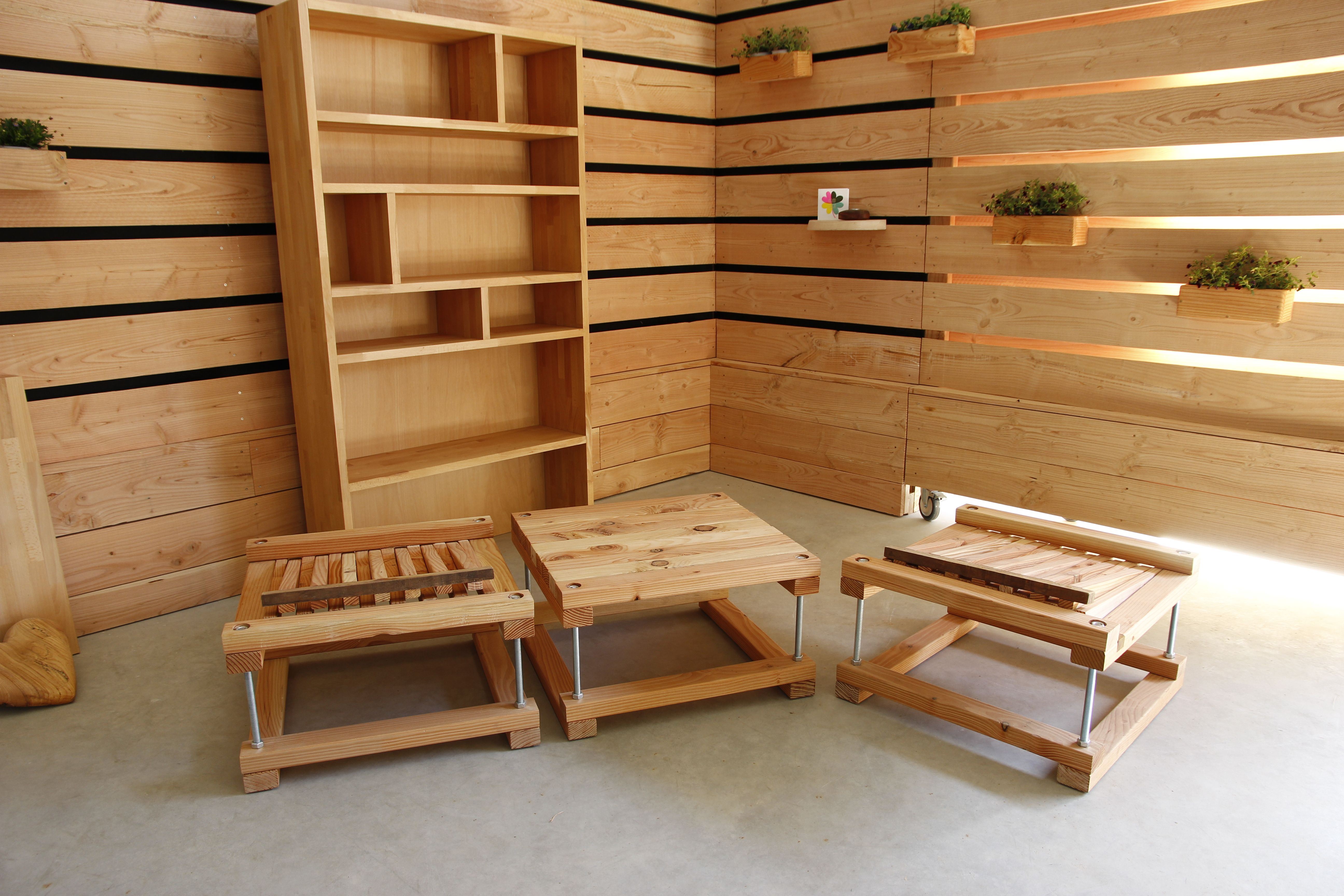 Stoelen ingeklapt
