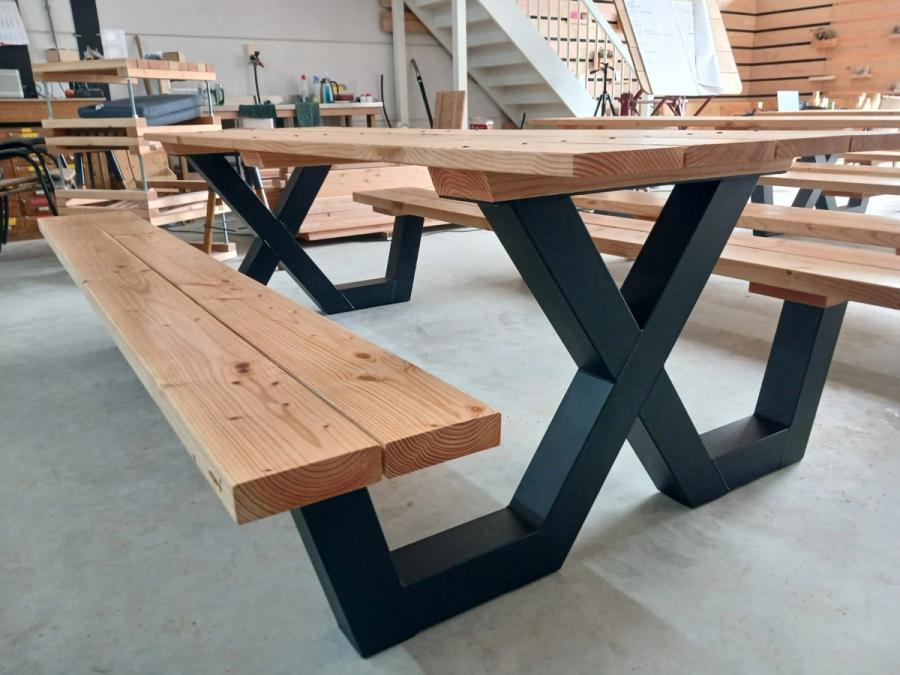 Picknick metalen onderstel