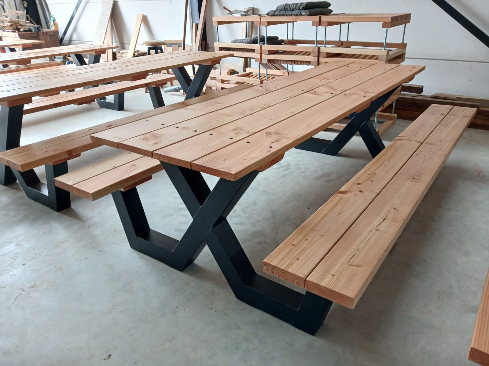 Picknick stalen X-poten