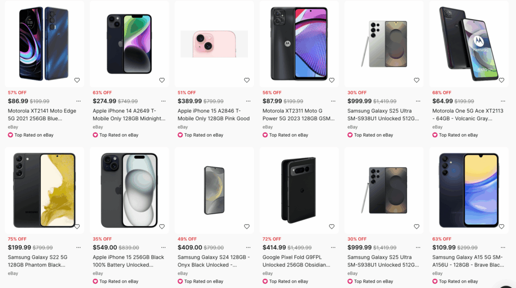 Cell phones and accessories top brand deals on Koupon