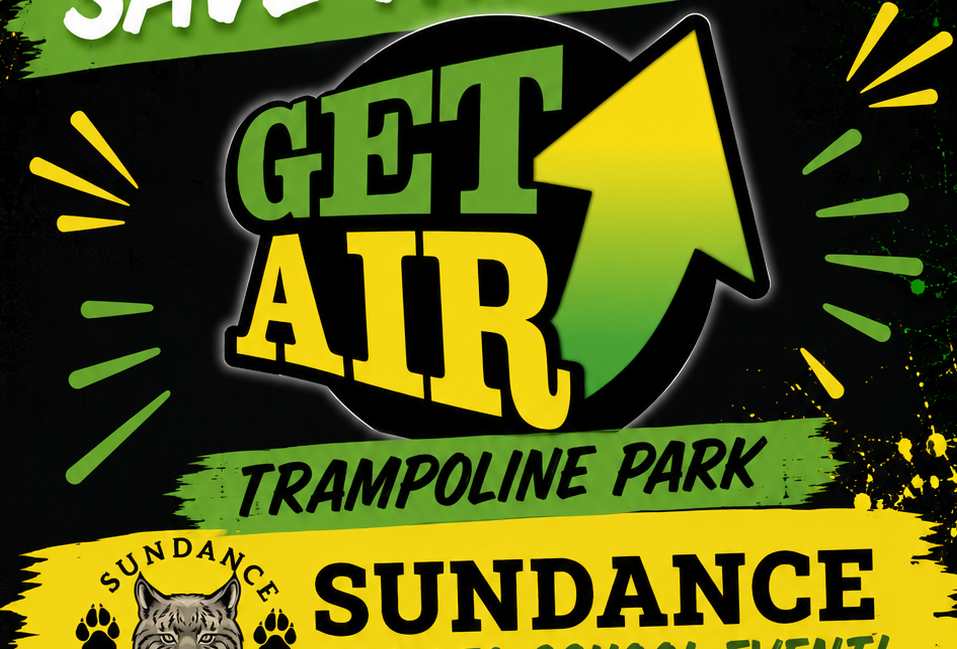 The Get Air Trampoline Park logo, the venue for the Sundance Back to School Event.