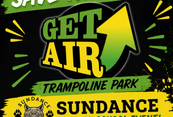 The Get Air Trampoline Park logo, the venue for the Sundance Back to School Event.