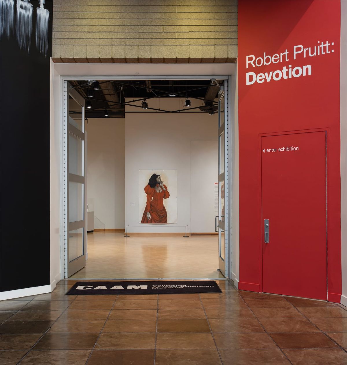 Entrance to "Robert Pruitt: Devotion"
