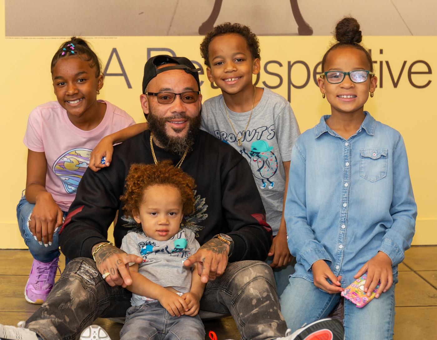 Family at the California African American Museum