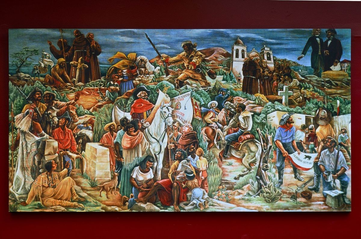 Charles Alston, Exploration and Colonization (Golden State Mural), late 1940s