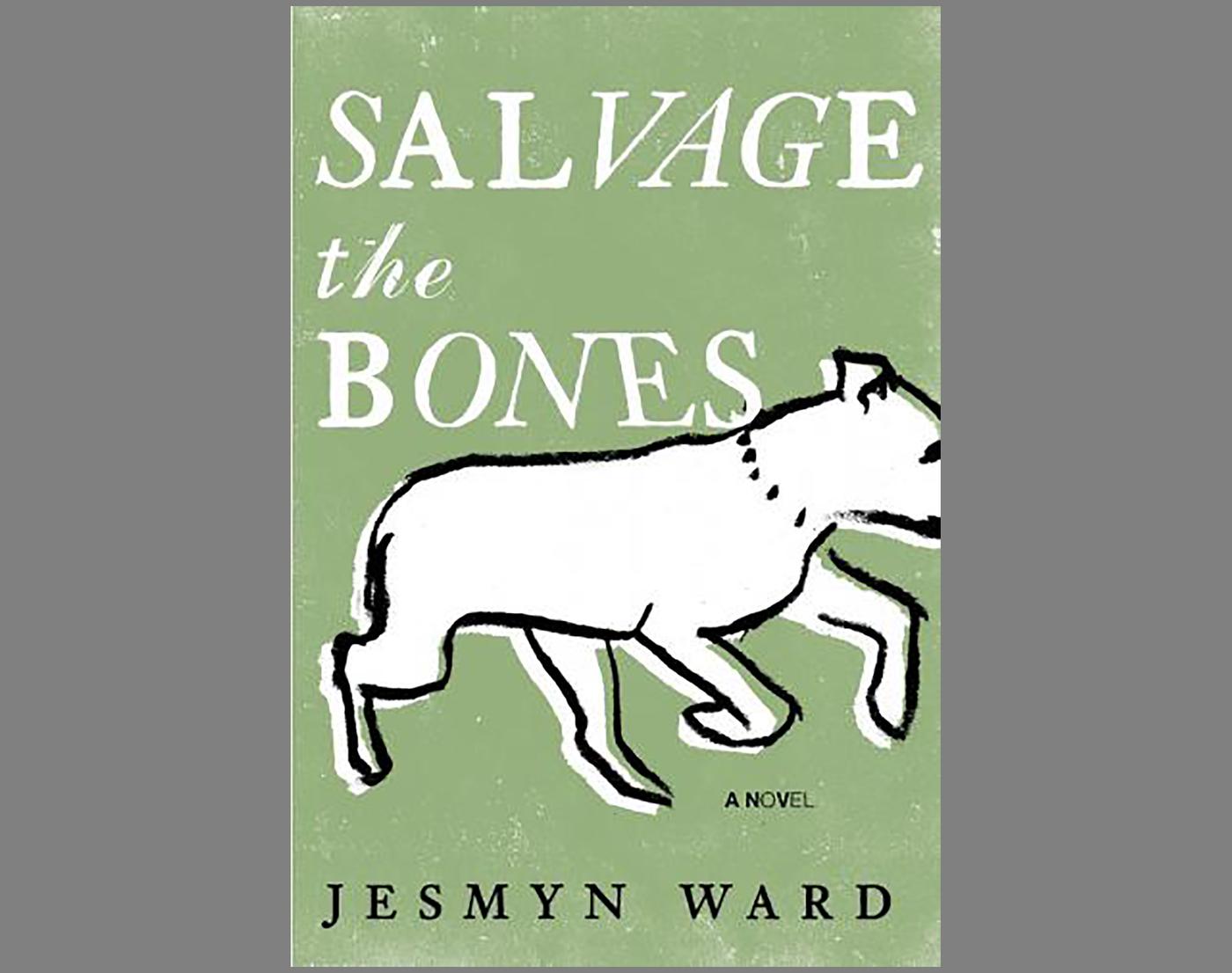 Line drawing of an bull terrier underneath the book title