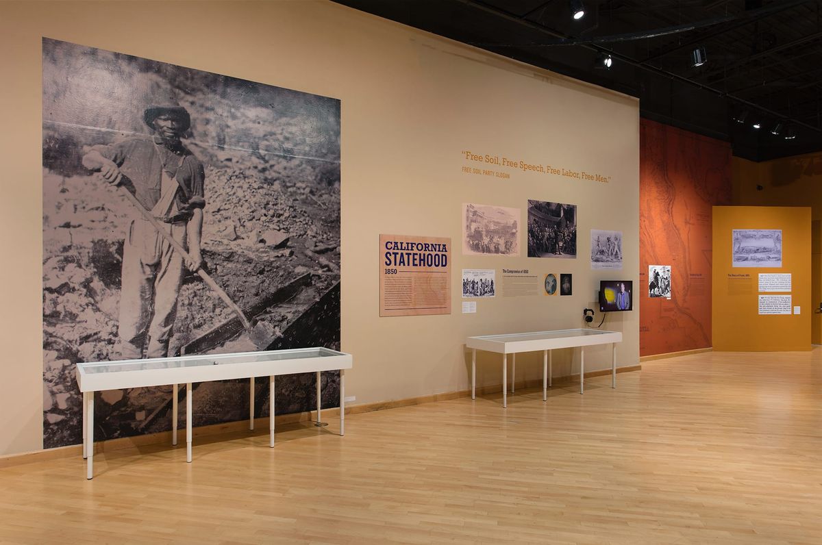 Installation view, California Statehood, 1850