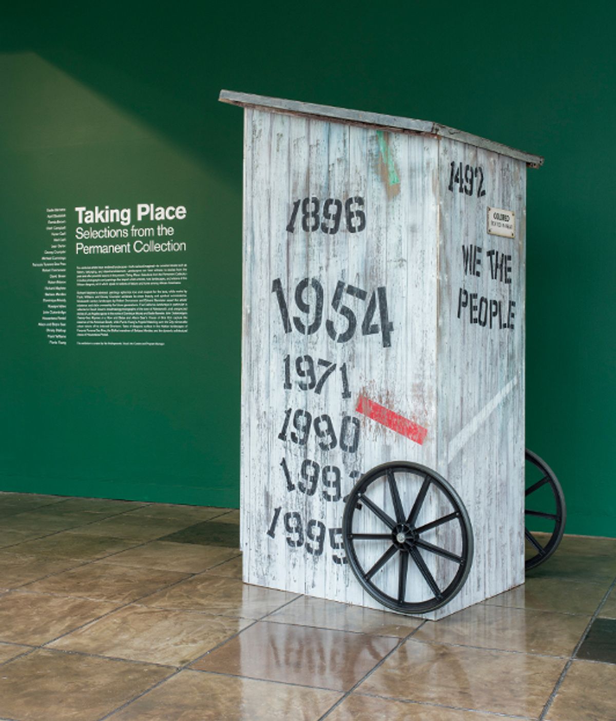 Entrance to the installation