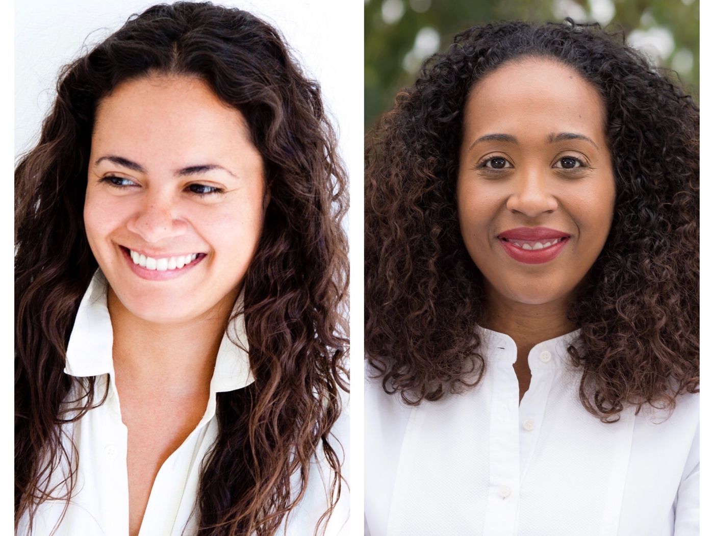 Portraits of Nicole Miller and Naima J. Keith