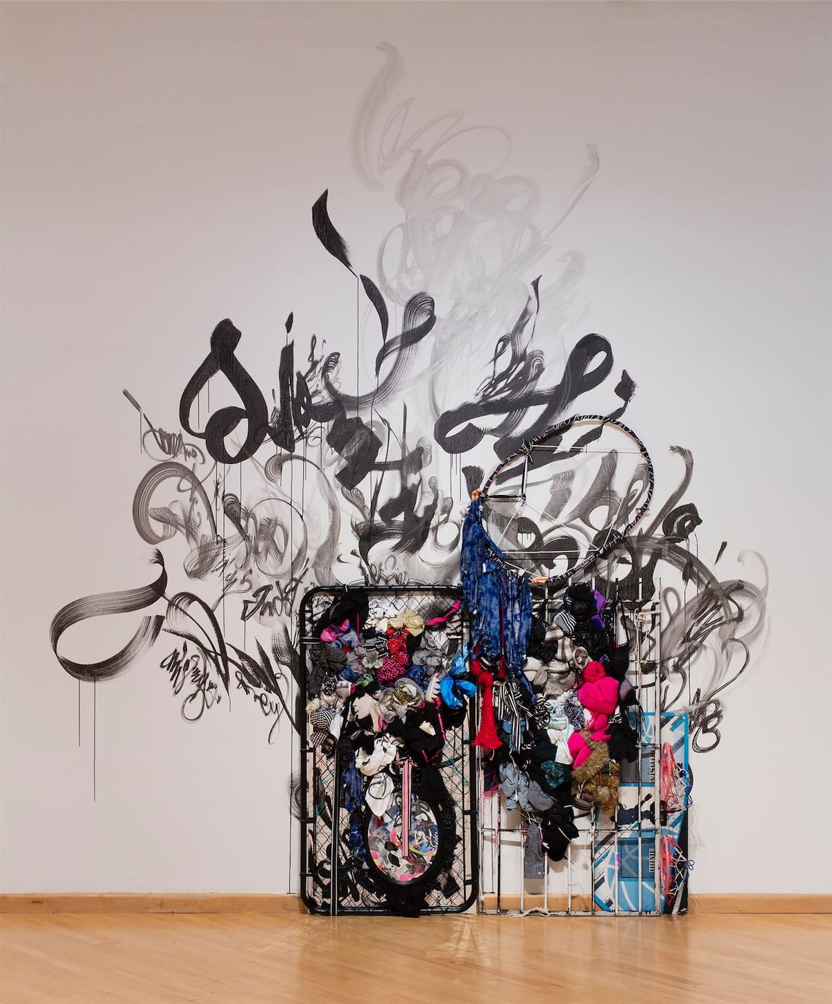 Mixed media mural